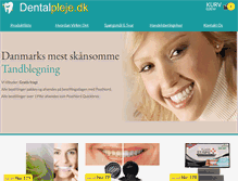 Tablet Screenshot of dentalpleje.dk